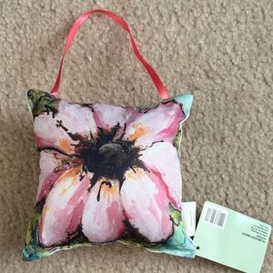 The Spring Shop Pink Floral Hanging Accent Pillow